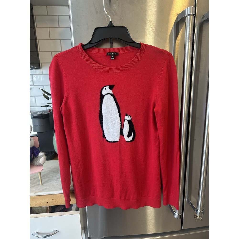 Talbots Very Lightweight Sweater Penguins Trending Spring/Summer Y2K Grad Party